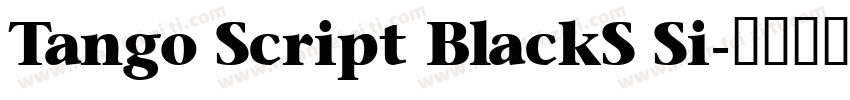 Tango Script BlackS Si字体转换